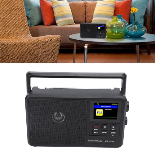 Radio portátil AM FM con Bluetooth y batería o corriente AC miniatura 7