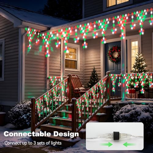 Christmas Lights Outdoor, 218 LED Christmas String Lights, 13.8ft Outdoor... - Image 5