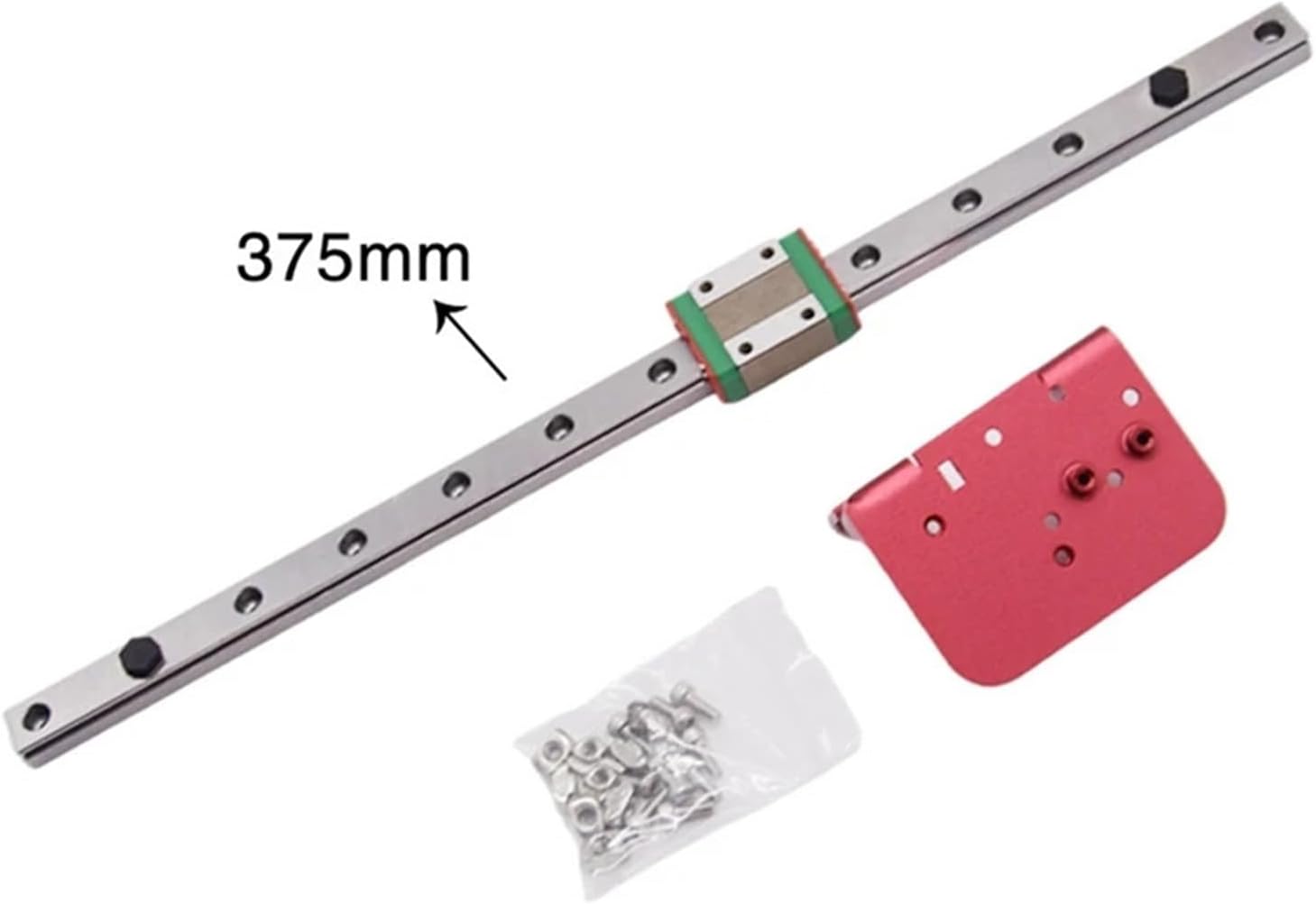 Linear Slide Rails Upgrade Kit X Axis Linear Guide Kit with Backplane Bracket Enhanced Stability 375Mm for Cr10s(As Shown for CR10s)