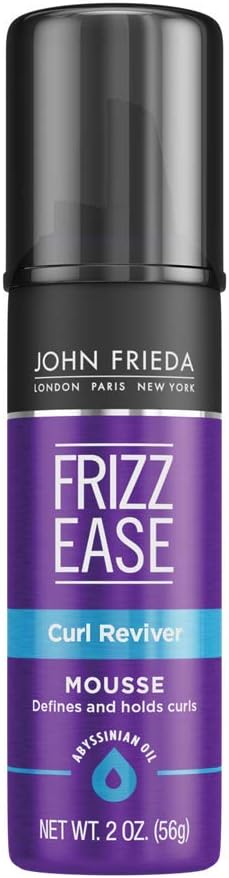 John Frieda Frizz Ease Curl Reviver Mousse, Enhances Curls, Soft Flexible Hold, Mousse for Curly or Frizzy Hair, 2 Ounces (Pack of 24), Alcohol-Free