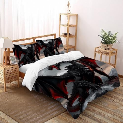 Housse de couette 3D enfants douce parure 2 pièces grand format à glissière - 2