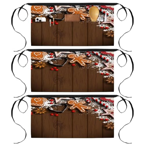 Tablier court de chef avec poches pratiques pour bar et restaurant