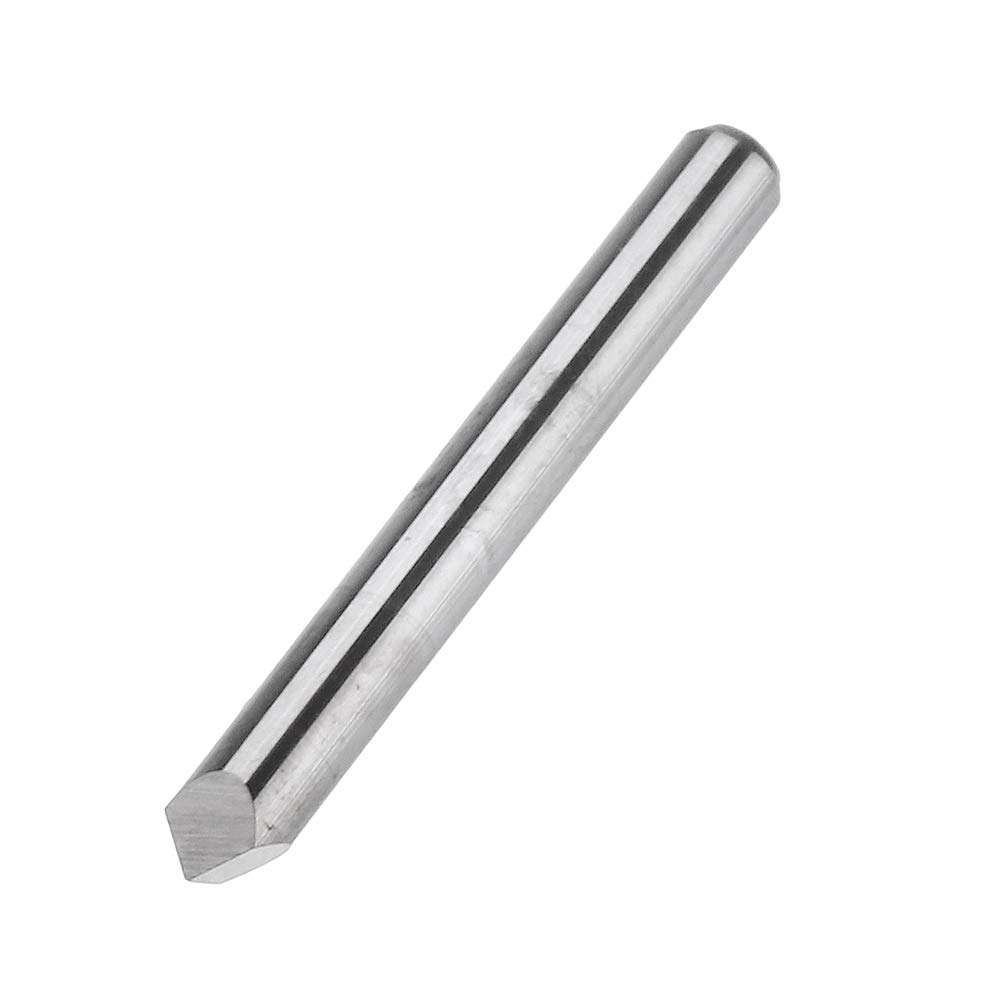 10 piezas de 3,175 mm vástago 60 grados 0,1/0,2/0,3 mm punta de acero tungsteno grabado Bit CNC herramienta - 0,3 mm