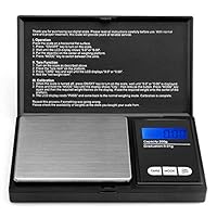 Defurhome 200g / 0,01g Taschenwaage, mit beleuchteter LCD-Anzeige Digitale Waage Feinwaage Digitalwaage/Goldwaage/Münzwaage