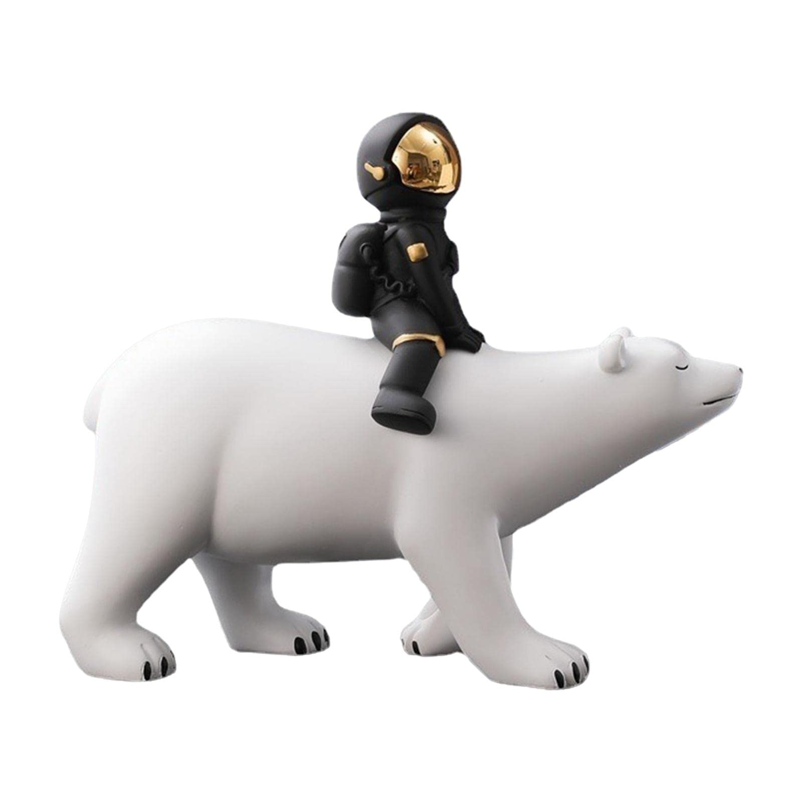Lindas estatuas de astronauta pequeñas escultura figuras de decoración de mesa regalo de fiesta (B)