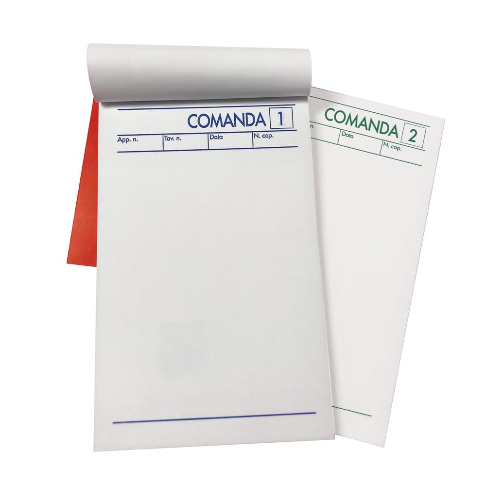 BM BeMore Mod 511/2 Blocco Comanda 2 Copie Autocopianti 25 Moduli 9,8x16,5cm 10 Pezzi