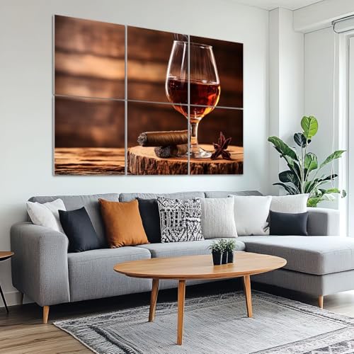 6 Paneles Acústicos Artísticos Paquete de 6 con Absorción de Sonido, Medidas Totales 72"x48", Paneles Decorativos Autoadhesivos para Estudio y Oficina miniatura 6