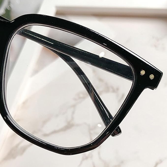 Black Blue Light Blocking Glasses Anti-blue Light Frames Anti-blue Light Eyeglasses Retro Clear View Blue Light Blocking Glasses for Eye Protection Computer Vision - Image 7