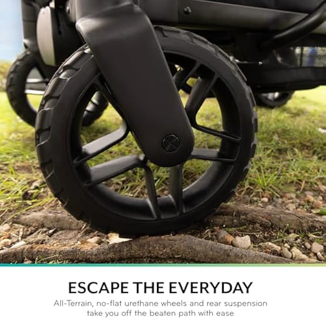 Evenflo Shyft Rideshare All-Terrain Performance Stroller Wagon (Electric Blue)