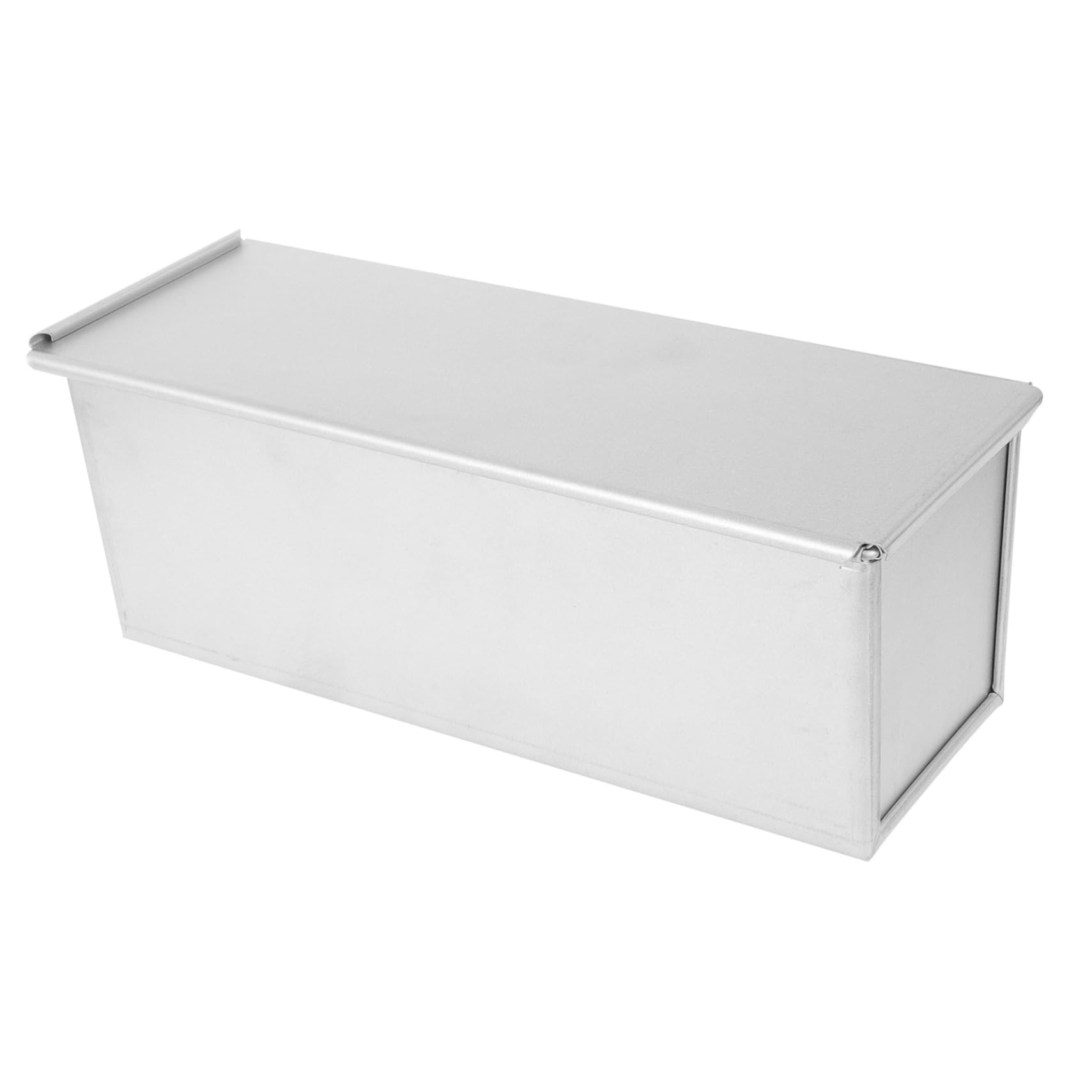 Moule à Pain Antiadhésif avec Couvercle, Alliage Plaqué Aluminium, Argenté