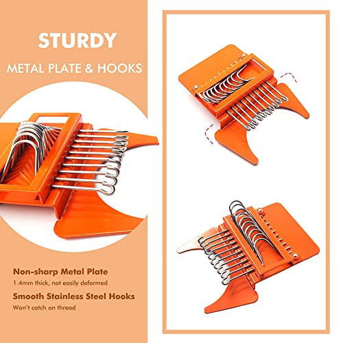 Cuptisserie Speedweve Style Darning Loom, Small Weaving Loom For Visible Mending Jeans, Weave Tool For Diy Artful Patterns, Repair Fabrics (14 Hooks) #TOP1