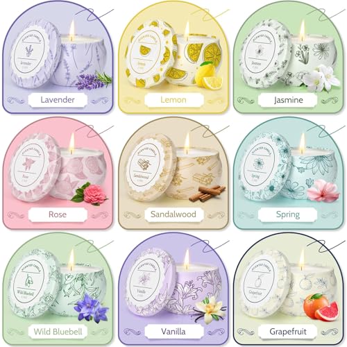 WarmEmbrace Scented Candles, Candle Set of 9 - Image 3