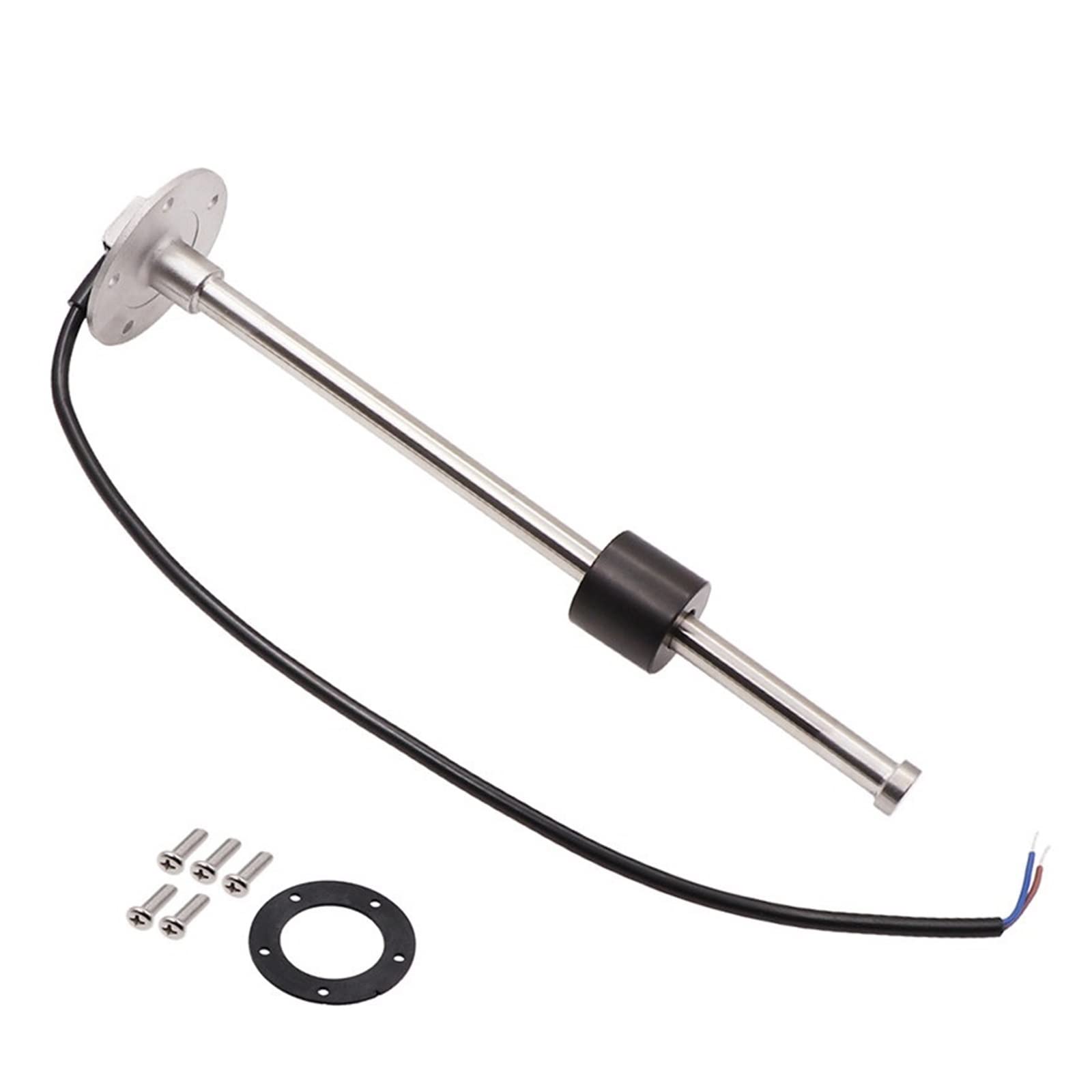 Cfwwsaq Y Liquid Level Meter, 0~190Ohm Fuel Level Sensor Waterproof Ip67 Boat Car Water Level/Fuel Level Gauge With Alarm(450Mm)
