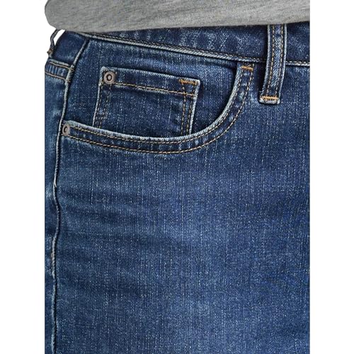 Lee Women's Midrise Denim Capri Jeans/Pants (Stormy Lines Medium Wash) (US, Numeric, 22, Regular, Regular, Medium Wash Stormy Lines)4