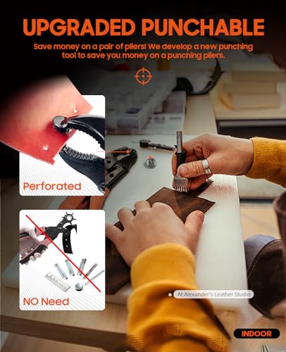 image for HAPDEN Heavy Duty Snap Fastener Tool, Snap Setter Tool with 100 Sets 4