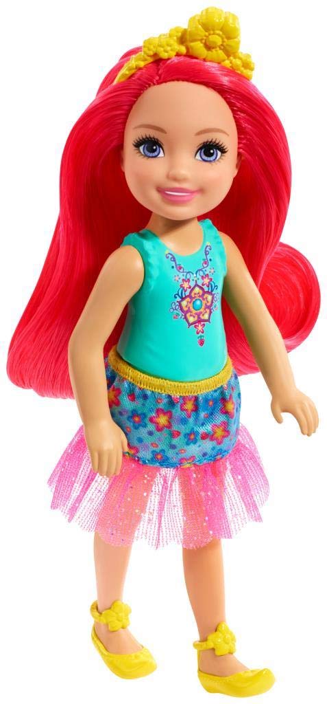 Barbie Dreamtopia Chelsea Unicorno - Bambolina Piccola Con Coda Arcobaleno E Accessori Magici