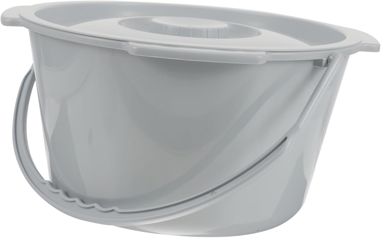Vaguelly Portable Chamber Pot with Lid Plastic Urinal for Elderly Night Spittoon with Handle Bedside Toilet for Camping and Travel Easy to Clean and Use