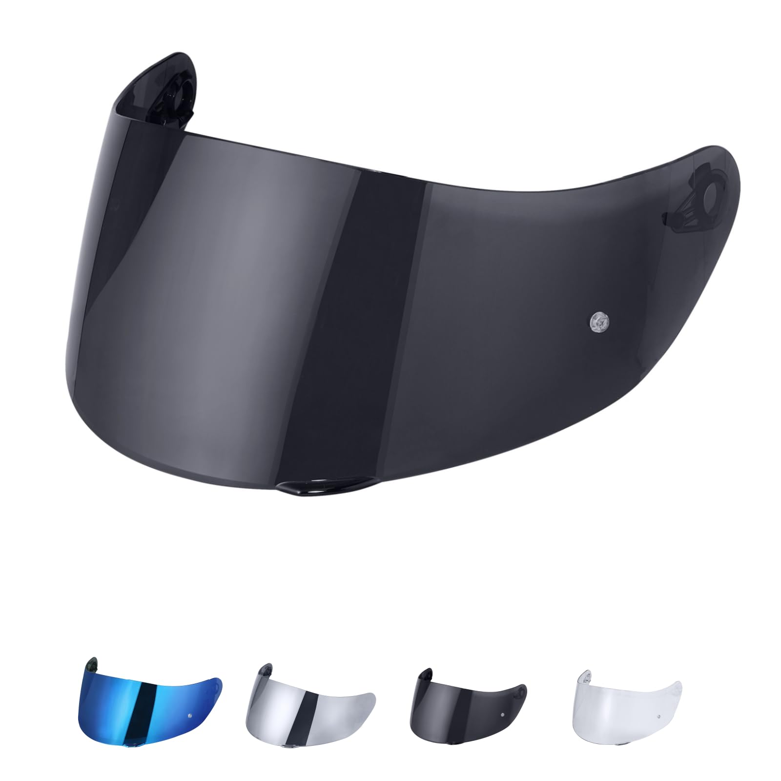 Helmvisier für Agv K1 K3SV K5 Visier, Motorradhelm Visier,Motorrad Windschutz Helm Objektiv Visier Vollgesichts,Helmvisiere Zubehör Ersatz (Schwarz)