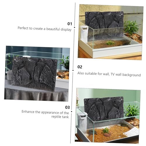 Fond décoratif 3D en PU SOIMISS pour terrarium et aquarium de reptiles
