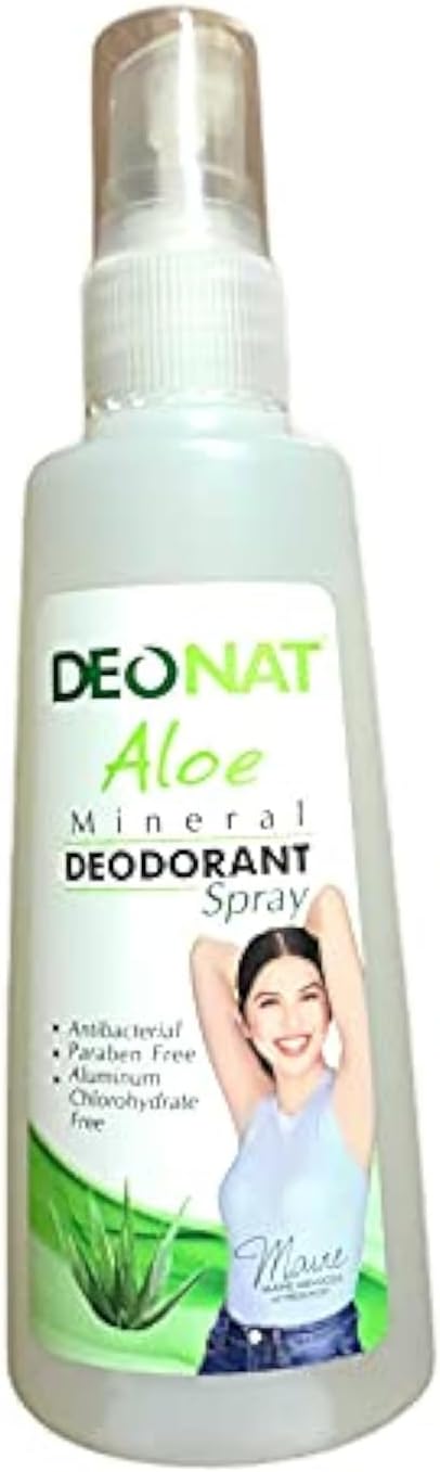 DEONAT Natural Mineral Deodorant Spray (Aloe), 3.38 Fl Oz (Pack of 1)