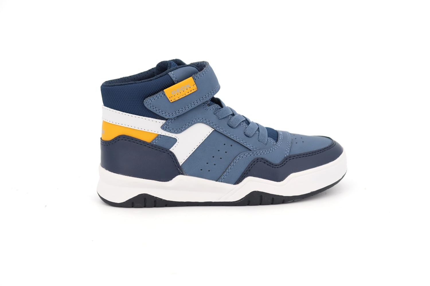 Geox J Perth BOY Sneaker, AVIO/Grey, 2.5 UK