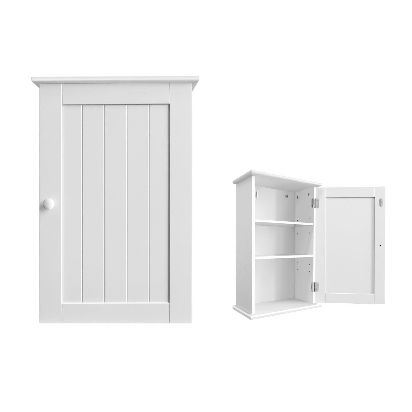Armario de pared para baño, armario de almacenamiento de Madera para montar en la pared, organizador de baño con Una puerta y unidad de almacenamiento de pared Moderna aj