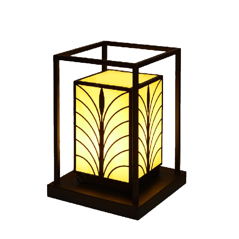 HCIPJQY Minimalist Farmhouse Post Lights Exterior Patio Pillar Lights Outdoor Fixture Modern Porch Post Cap Light Lantern Column Lamp Waterproof and Rustproof Hardwired Lamp Post Light Fixture