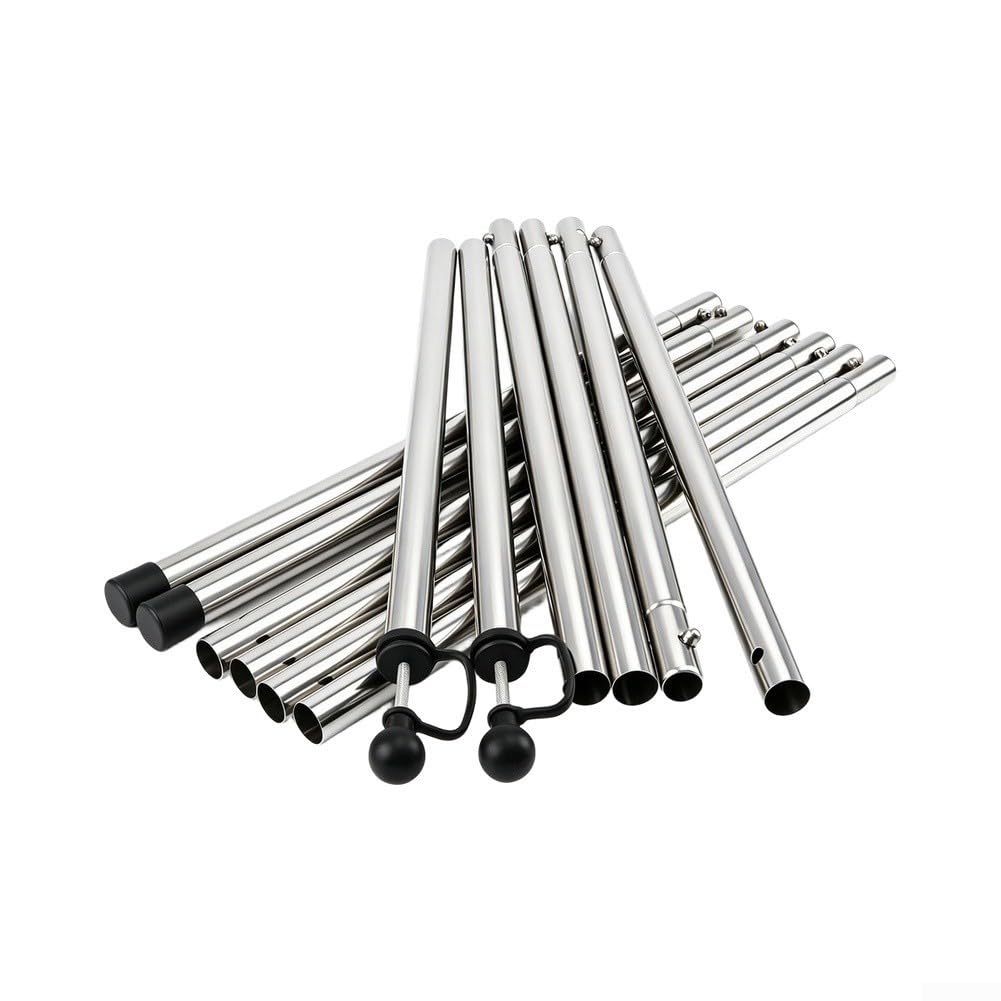 Pali per campeggio Acciaio Regolabili 80-228cm Pali per campeggio