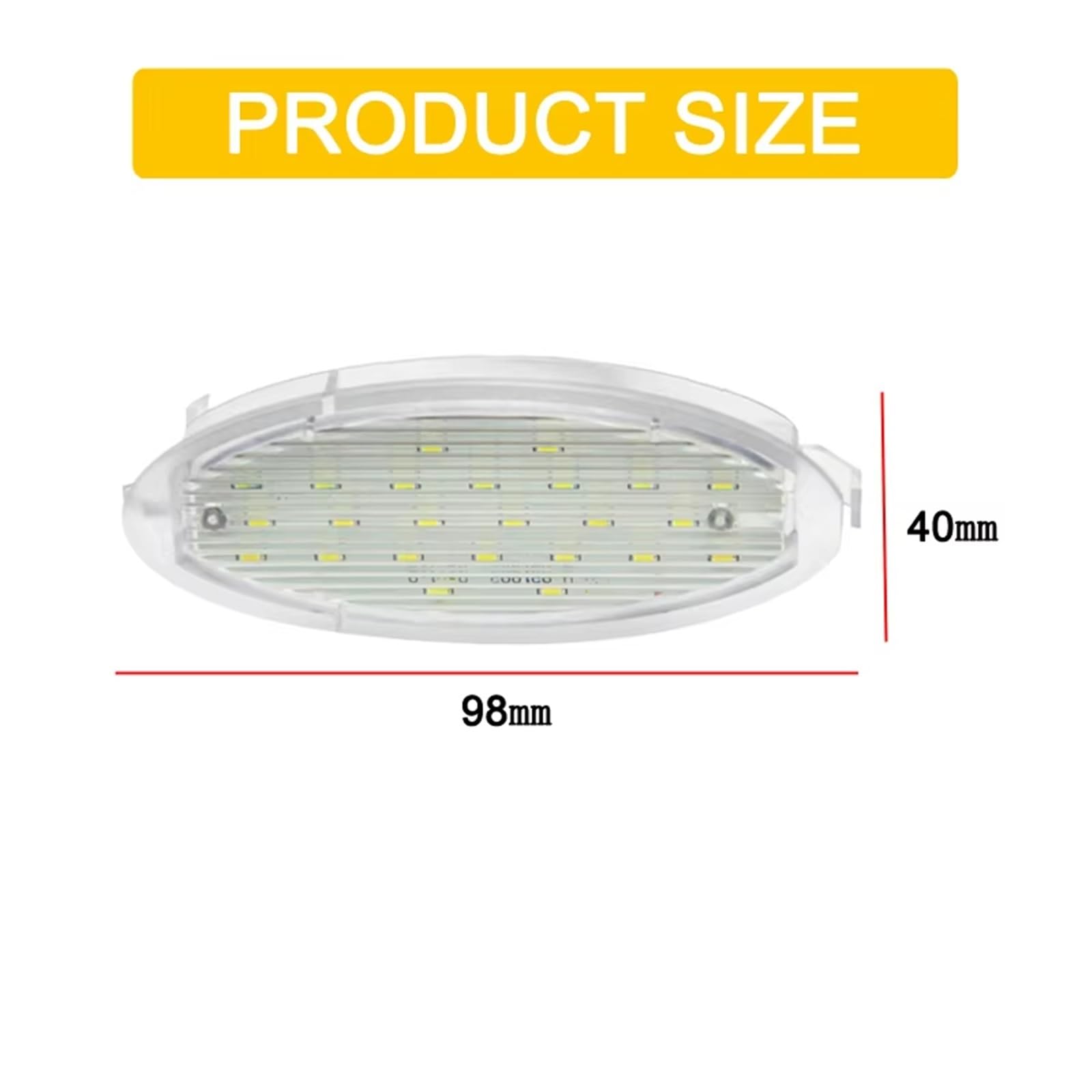 Luce targa per Opel, Zafira, Astra, Corsa, Vectra, Agila, Tigra, Corsa 12V Luce targa bianca