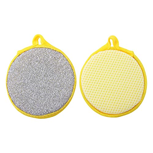 Image of 10Pcs Cleaning Sponge Double Sides Pan Pot Dish Clean Sponge Practical Pan Cleaning Kitchen Scrubber Household Cleaning Tools