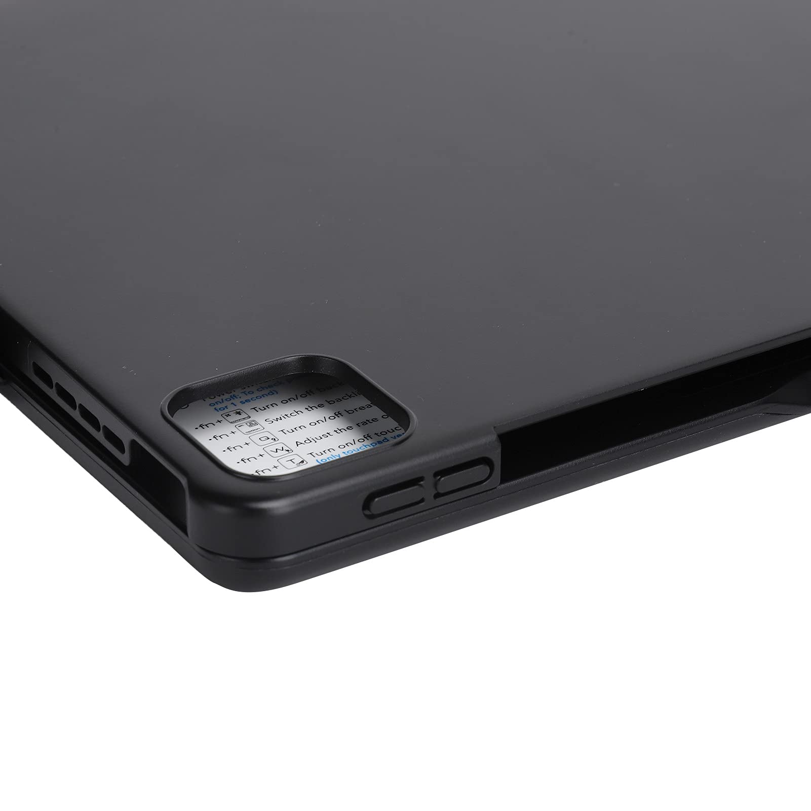 SIXRUN Teclado Bluetooth Plegable Inalámbrico, 78 Teclas Touchpad (Black)