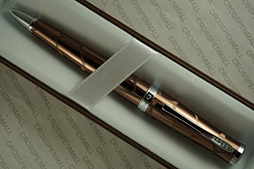 Cross Sauvage Caneta esferográfica luxuosa de turmalina sobre uma estampa de girafa gravada