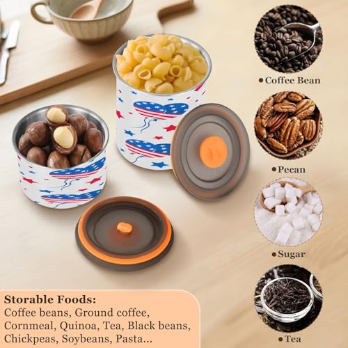 Contenedor hermético para café de acero inoxidable 17oz miniatura 6