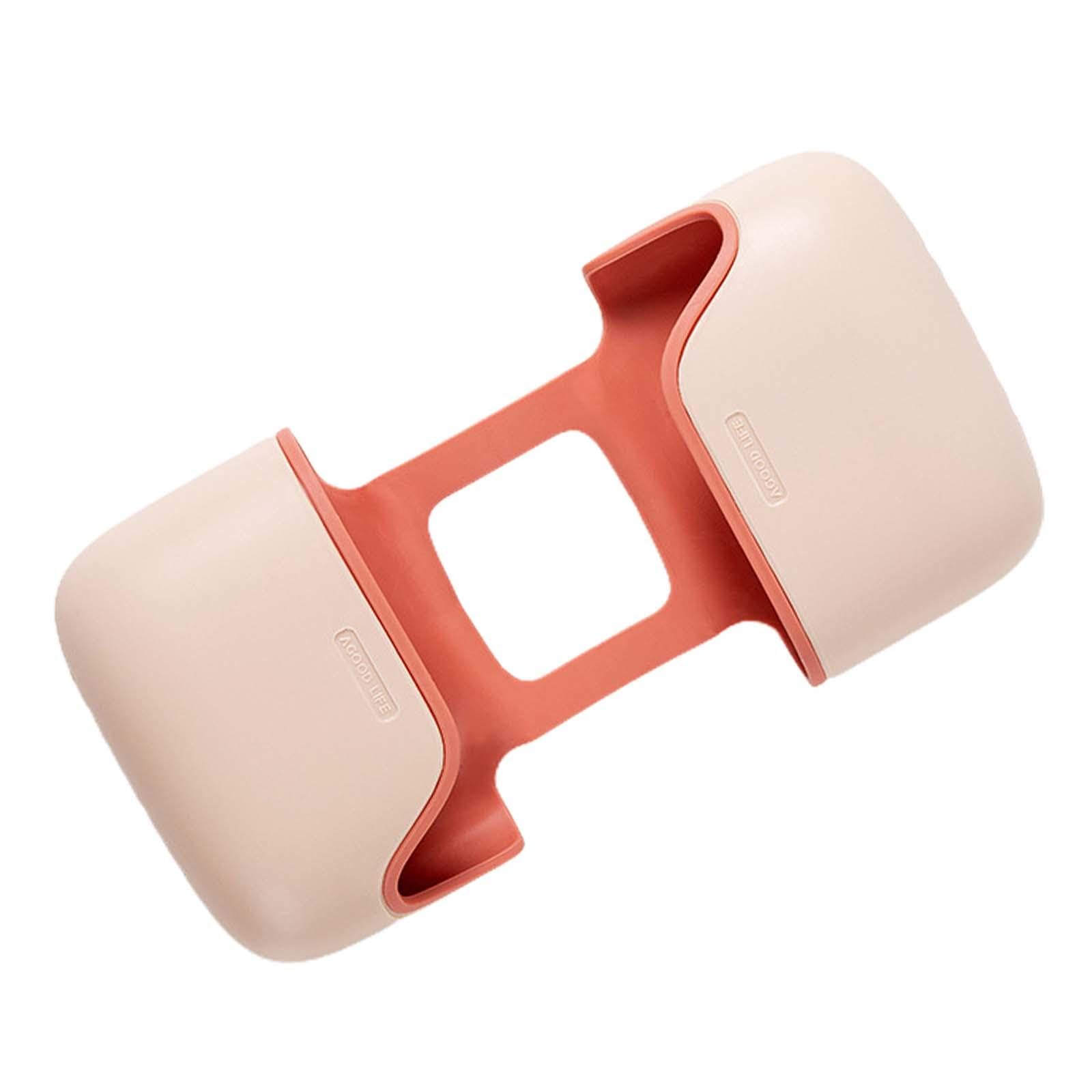 Merishopp Sink Drain Rack Sink Organizer Sink Drain Hanging Bag for Kitchen Basin Home Pink Double-picture-17