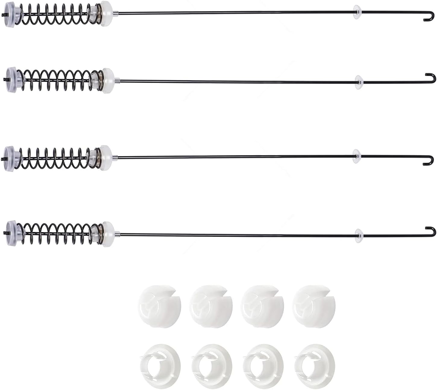 W10780045 Washer Suspension Rods Kit (4 Pack) - Fit for Whirl.pool Ken.more May.tag Ama.na Washer Mode WTW4616FW0, NTW4516FW0, NTW4516FW1, WTW4800BQ1 Replace W10537442 W10780053