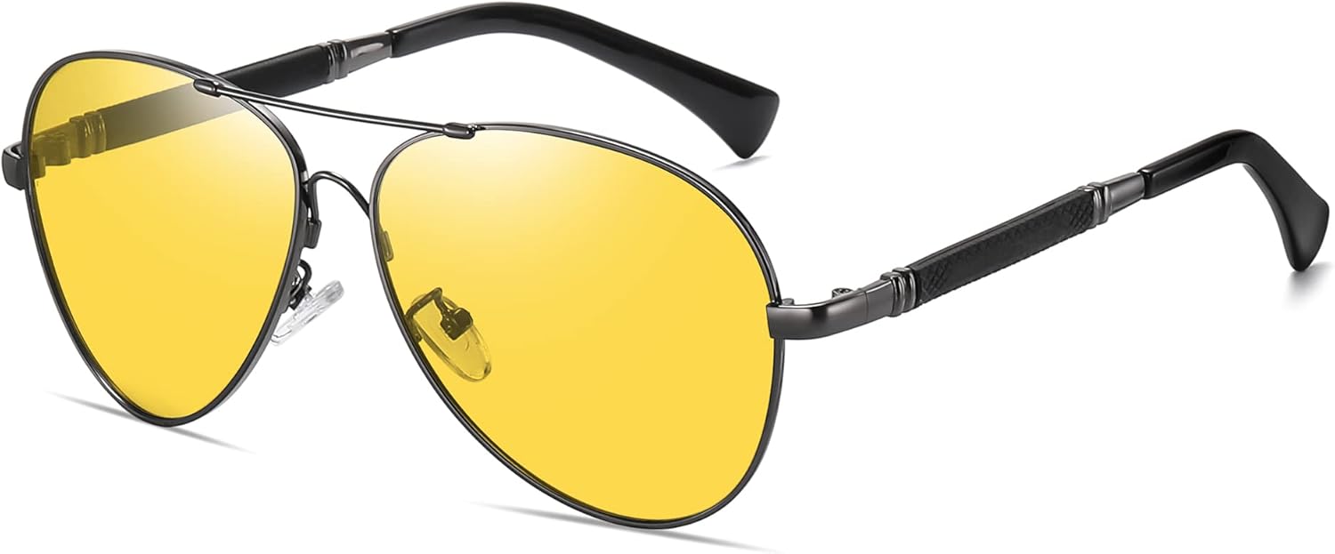 Cyxus Polarized Aviator Sunglasses for Men Women UV400 Protection Aviators Glasses for Driving Hiking Travel