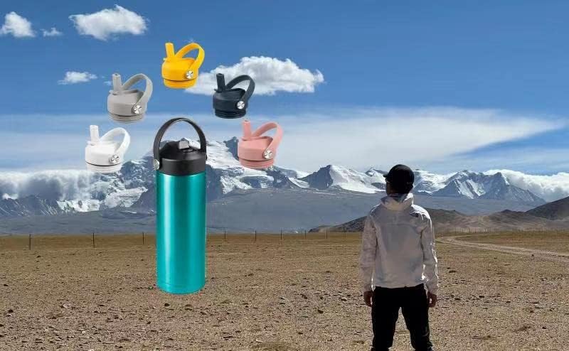 Miniatura 5 de Tapa con pajita para Yeti Rambler de 18, 26, 36, 64 oz, Tapa con Pajitas y Mango Flexible, Tapa de Repuesto para Botella de Agua Yeti Rambler