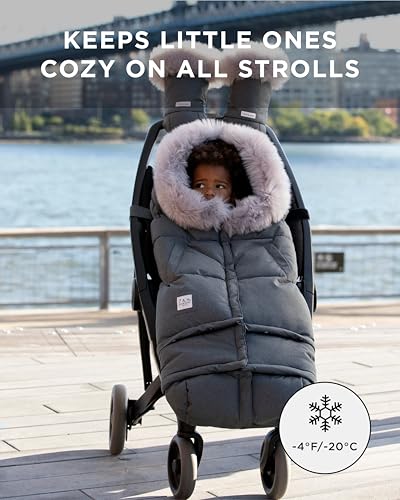 Image of 7AM Enfant Stroller Blanket 212 - Adjustable Baby Car Seat Zipped Blanket for Babies Winter, Unisex Multi Purpose Fleece Lined Warm Hooded Toddler Footmuff Water Repellent | (6M - 4T)
