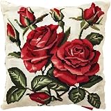 【Cadeau idéal】 housse de coussin faite à la main au point de croix fabriquée par vous-même. Elles peuvent être utilisées comme décoration de la maison ou comme merveilleux cadeau pour la famille