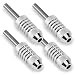 ACE Needles 4 Knurled Tattoo Machine Grips - Silver