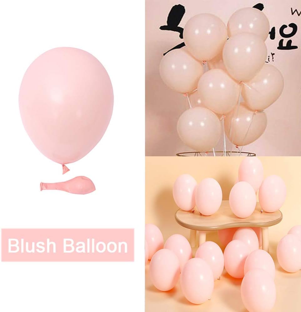 Latex Pastel Balloons for Party 100 pcs 10inch Macaron Balloons for Birthday Wedding Engagement Chrismas Picnic or any Friends&Family Party Decorations-blush balloons