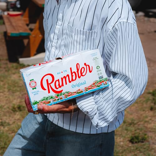 Image of AUTX Rambler Sparkling Water, Texas Limestone Mineral Blend, Build Your Own Variety Pack - Pick Two Flavors - Two 8-Packs (16 Cans)