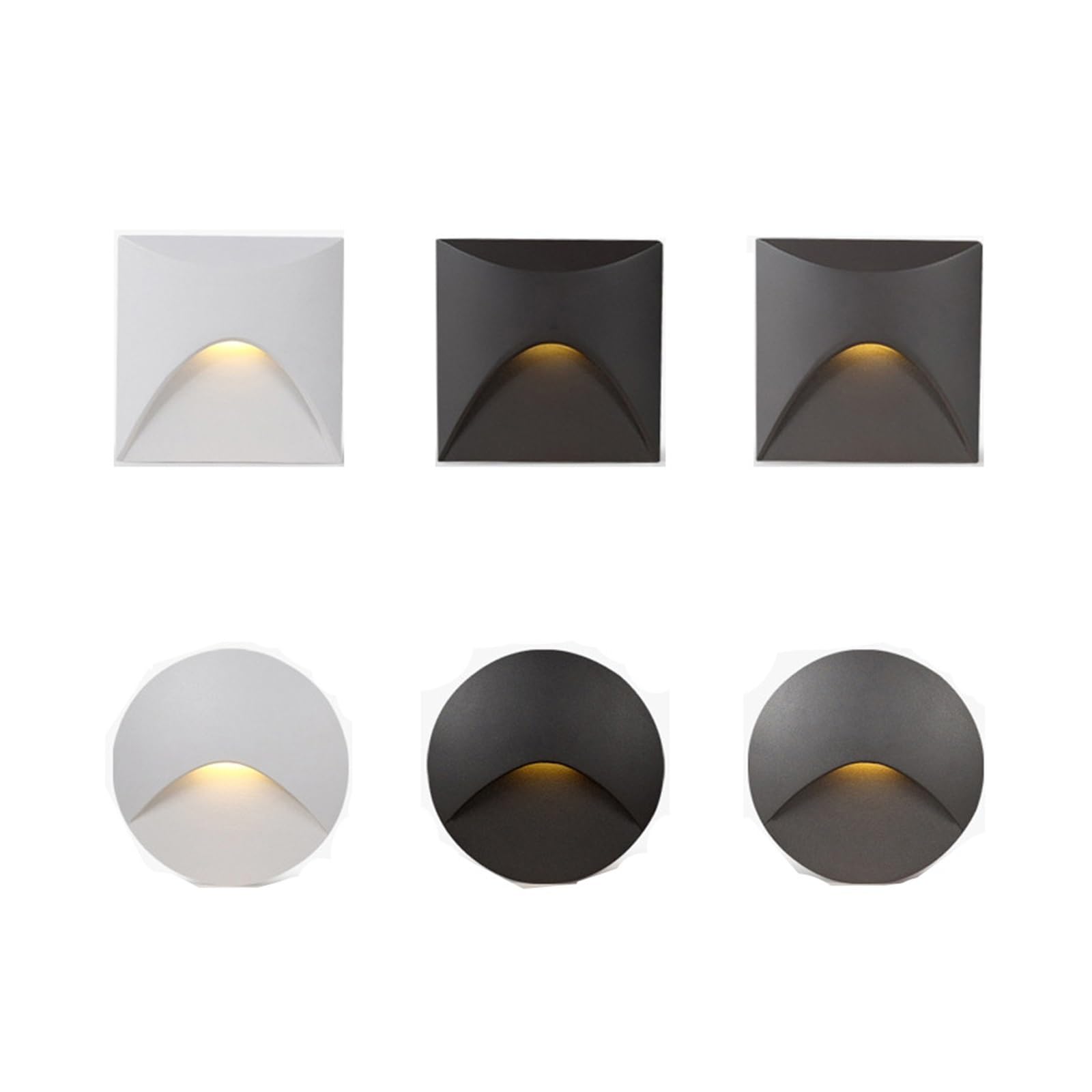 Balise extérieur encastrée LED 3W IP65 noire pour éviter les chutes en escalier