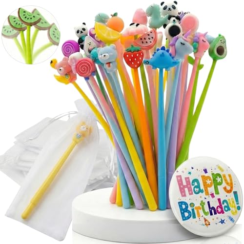 KeKo Pack 30 Boligrafos Divertidos, 30 Bolsas, 1 Chapa