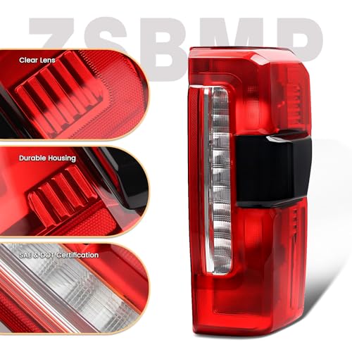 Image of Tail lights Fit for2023-2025 Ford F250 F350 Super Duty | w /Blind Spot Halogen Type Rear Light Brake Lamp Signal Assembly OE:PC3Z13404B FO2801294(W /Blind Spot, Right Passenger Side)
