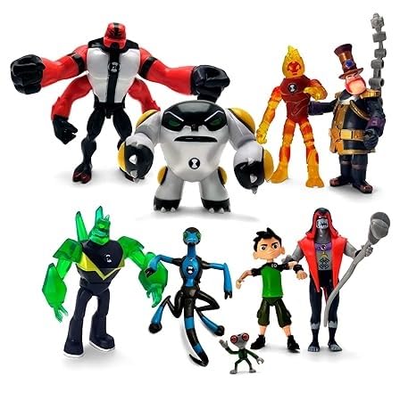 PINAKA Ben Tennison Action Figures - 9Pcs Toys Set Figurines PVC (B0CQVPL6JR) Amazon Price History, Amazon Price Tracker