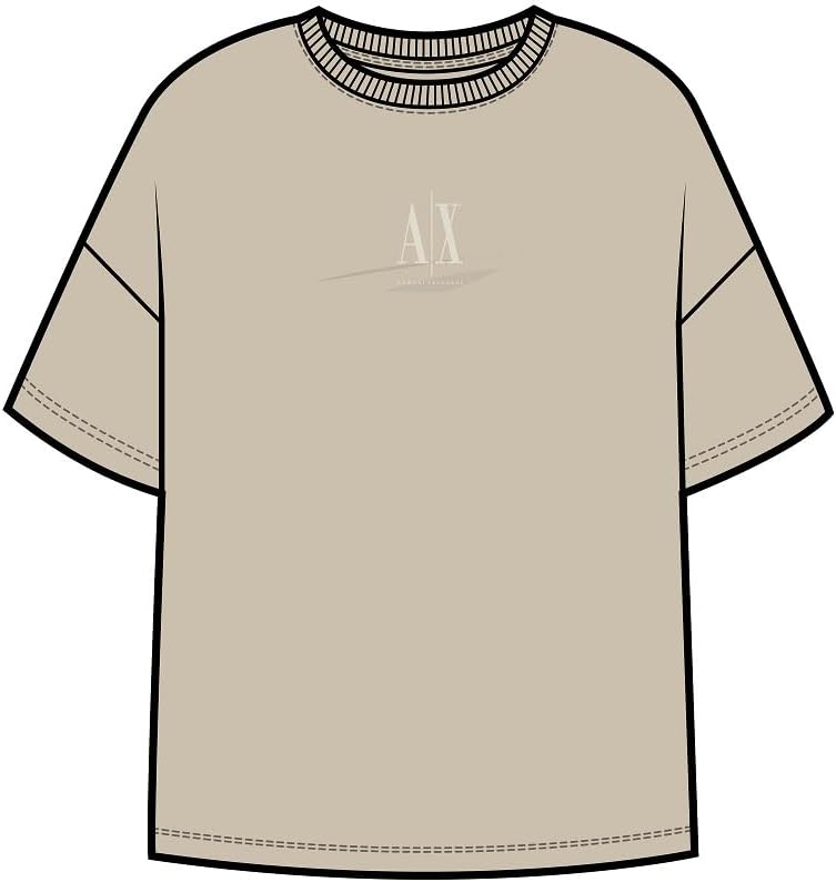 Armani Exchange Womens Heavy Cotton Jersey Icon Logo Tee - Image 6