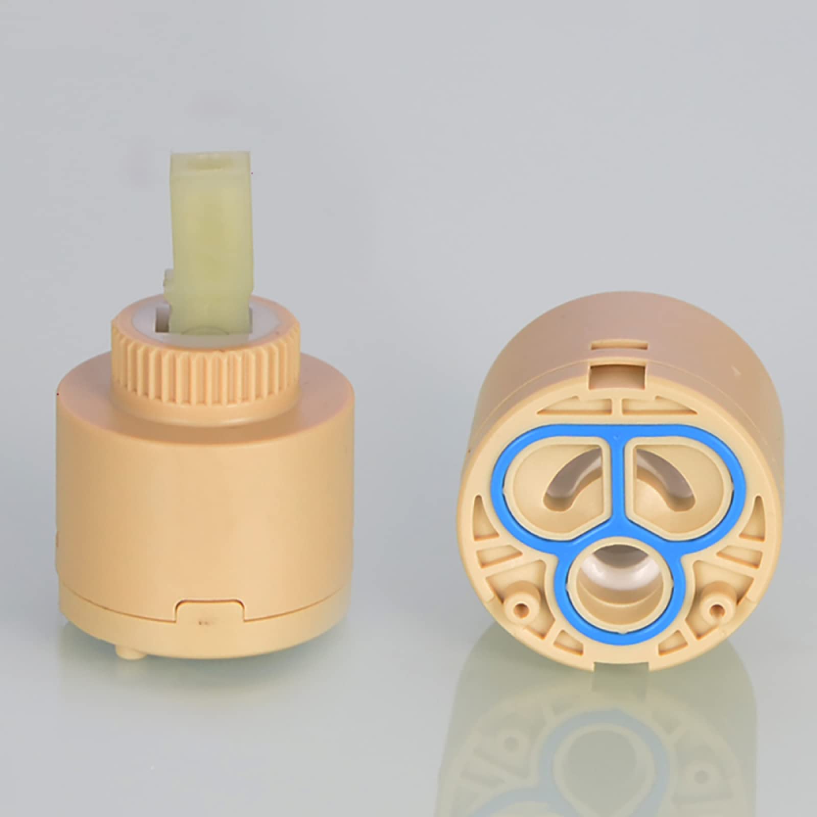 Faucet Cartridge Replacement 25/30/35/40MM Water Replacement Cartridge Ceramic Disc Faucet Replace Part Cartridges B-40mm(B 40mm)