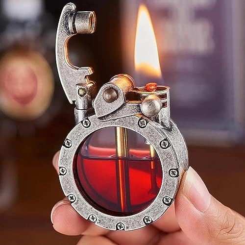 Encendedor Vintage Trench Transparente Kerosene Steampunk miniatura 6