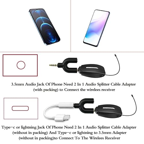 Wireless Microphone Headset System Fitness Instructor Handheld Lavalier Clip 3 In 1 115Ft Uhf Wireless Mic Range Working Time 6H 1/8 Inch Jack For Singning Speaker Amplifier Pa System Teaching Fitness #TOP5